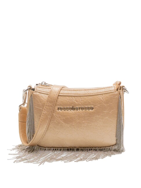 ROCCOBAROCCO FRINGES Borsa a tracolla con frange gold - Borse Donna