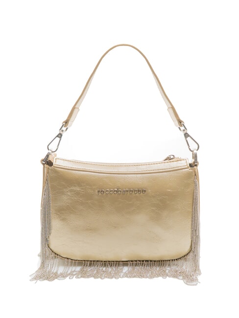 ROCCOBAROCCO FRINGES Borsa con manico e tracolla gold - Borse Donna