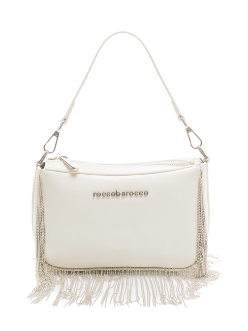 ROCCOBAROCCO FRINGES Borsa con manico e tracolla white - Borse Donna