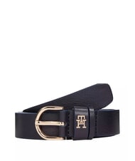 TOMMY HILFIGER ESSENTIAL EFFORTLESS Cintura in pelle Made in Italy - Cinture