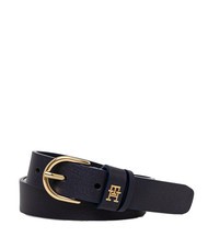 TOMMY HILFIGER ESSENTIAL EFFORTLESS Cintura in pelle Made in Italy - Cinture