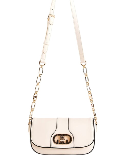 GAUDÌ DIANA Borsa con flap e tracolla catena white - Borse Donna
