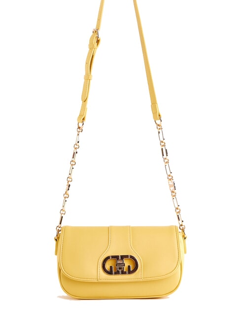 GAUDÌ DIANA Borsa con flap e tracolla catena yellow - Borse Donna