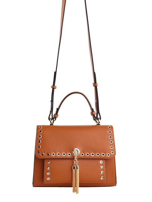 GAUDÌ DIVA Borsa a cartelletta con borchiette tan - Borse Donna