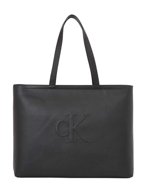 CALVIN KLEIN SCULPTED Slim Borsa a spalla na black - Borse Donna