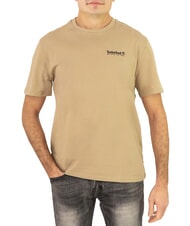TIMBERLAND ASOS DESIGN 4 T-shirt in cotone con stampa sul retro lemon pepper - T-shirt Uomo - 1