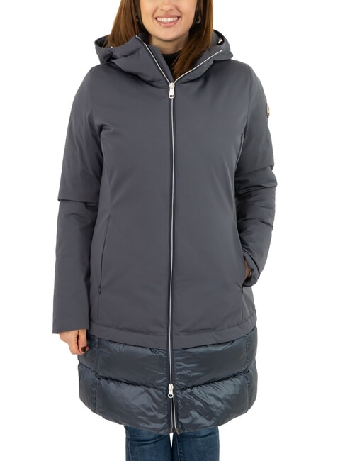 COLMAR PURENESS Piumino bi-material con cappuccio navy blue - Piumini Donna