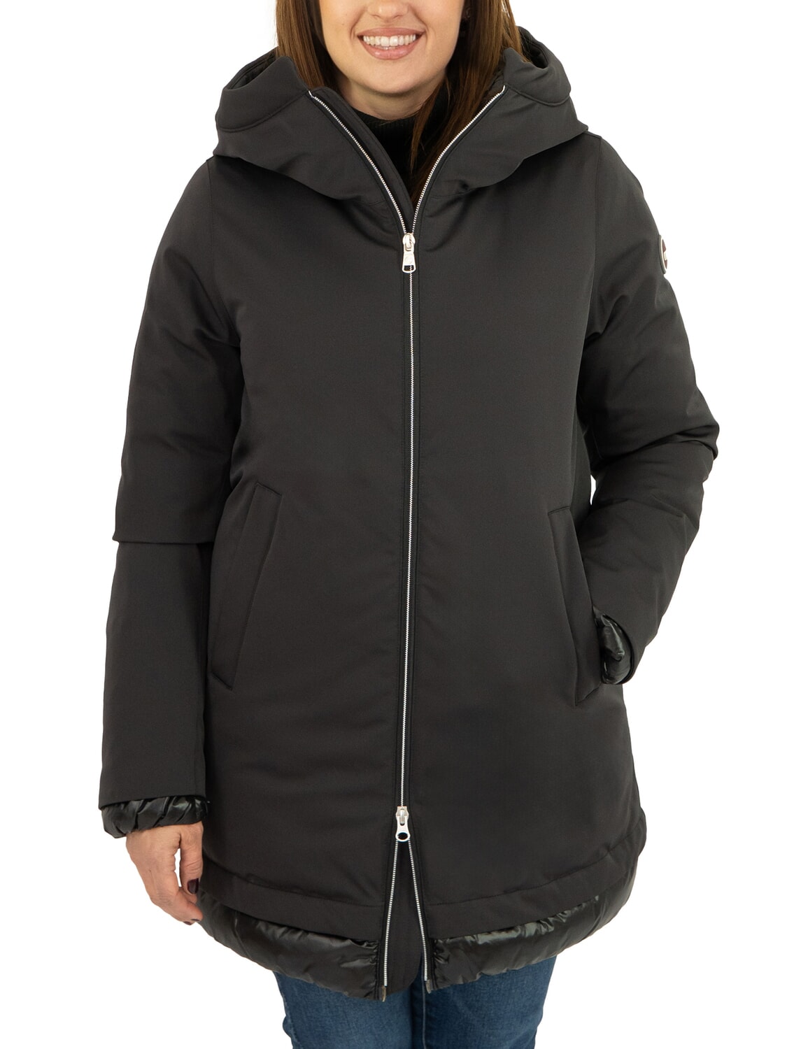 Piumino Nero Giubbino Colmar Lungo Donna Giacca Colmar Colmar