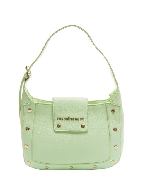 ROCCOBAROCCO GRACE Borsa a spalla con borchiette verde - Borse Donna