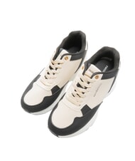 ROCCOBAROCCO METALLIC LOGO Sneakers bicolor alte white/black - Scarpe Donna - 1