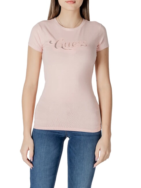 GUESS SS DOT LOGO R3  T-shirt a maniche corte pink pearl - T-shirt e Top Donna