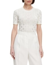 GUESS ROSIE 4G RN T-Shirt cremwhi - T-shirt e Top Donna - 1