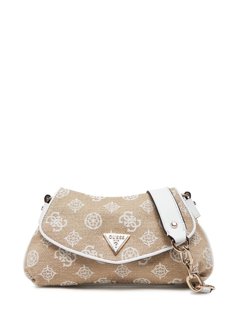 GUESS BEYZA  Borsa a tracolla white logo - Borse Donna
