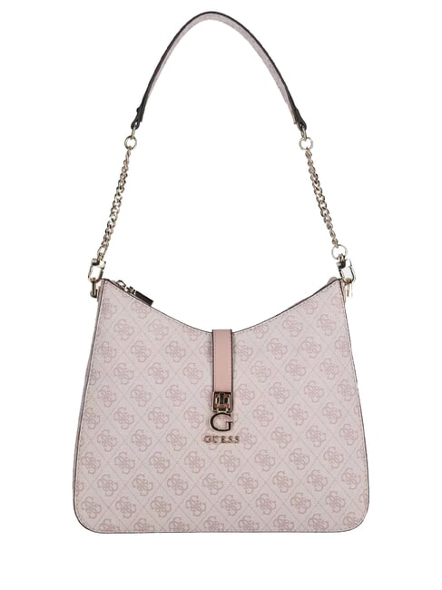 GUESS ZAMIRA  Borsa a spalla orchid logo - Borse Donna