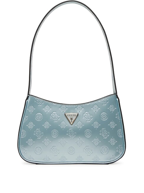GUESS ARNELA  Borsa a spalla powder blue logo - Borse Donna