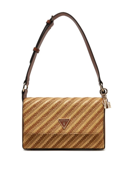 GUESS SIMONA  Borsa a spalla natural/cognac - Borse Donna