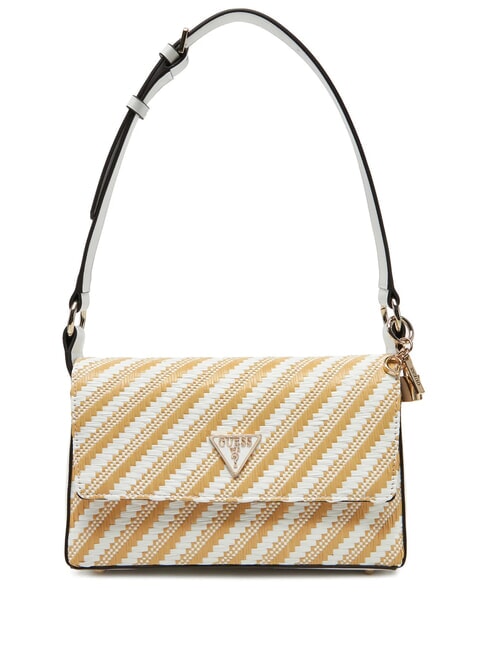 GUESS SIMONA  Borsa a spalla natural/white - Borse Donna