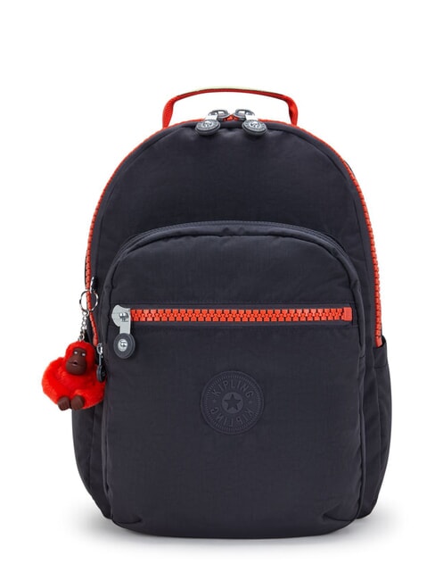 KIPLING BOLD SEOUL LAP Zaino con tasca porta pc 15" iron bold zip - Zaini Scuola & Tempo Libero