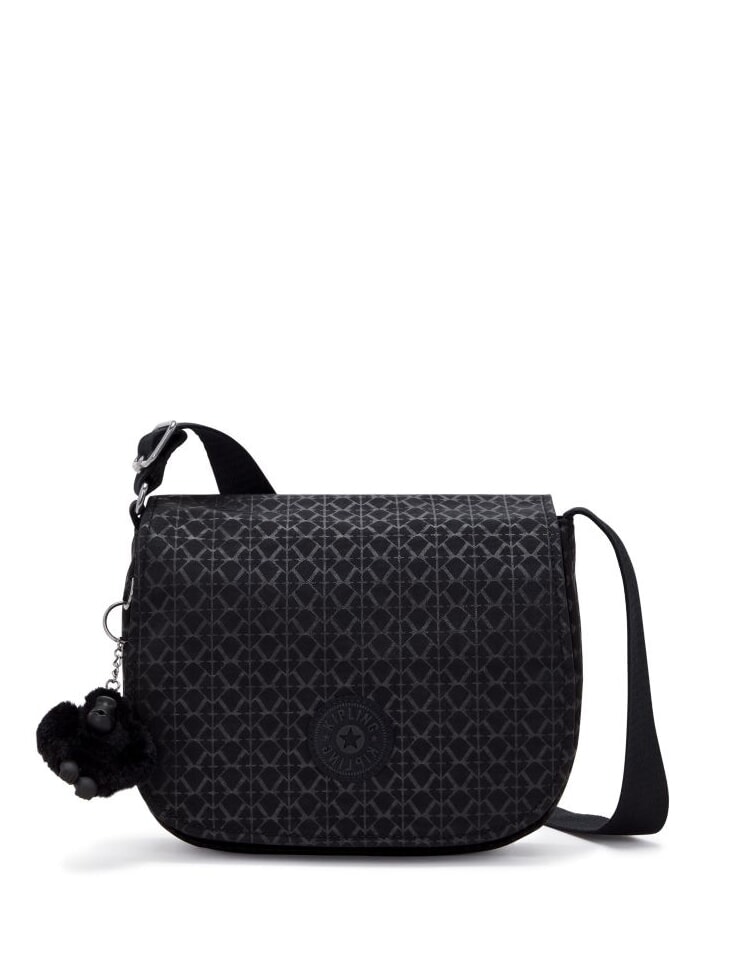 Kipling Loreen M - Borsa A Tracolla Donna Con Chiusura Magnetica, Colore Moonlit Forest - Tracolla Regolabile, Tasche Interne E Posteriori Con Cerniera