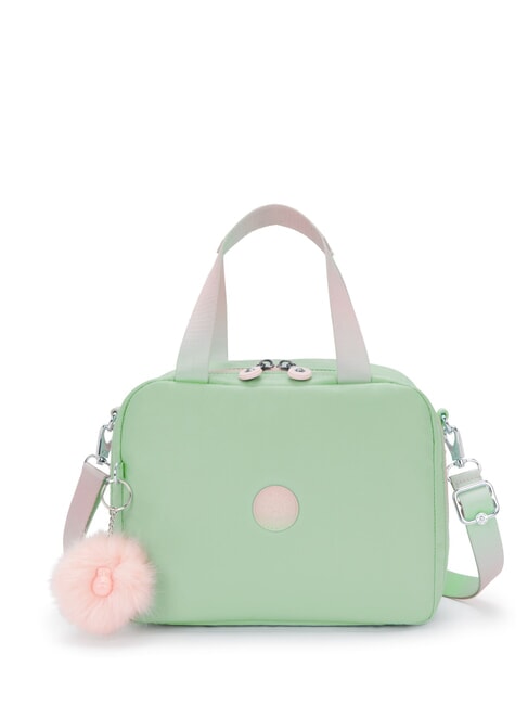 KIPLING MIYO Borsa porta pranzo con tracolla soft green metallic - Borse e accessori kids