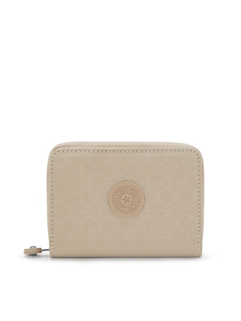 KIPLING MONEY LOVE Portafoglio medio signature beige embossed - Portafogli Donna