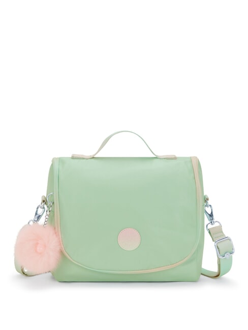 KIPLING NEW KICHIROU Porta pranzo con tracolla soft green metallic - Borse e accessori kids