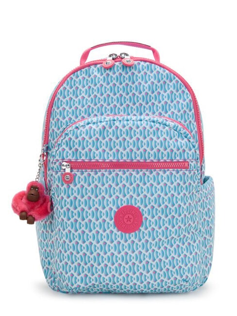 KIPLING SEOUL LAP Zaino con tasca porta pc 15" dreamy geo combo - Zaini Scuola & Tempo Libero