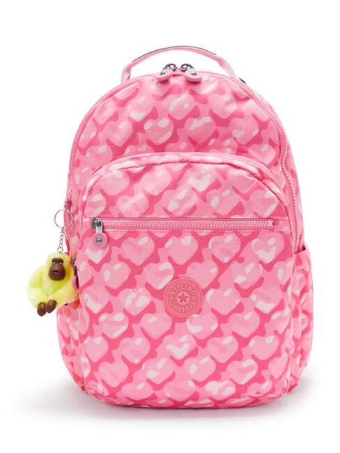KIPLING SEOUL LAP Zaino con tasca porta pc 15" adorable hearts - Zaini Scuola & Tempo Libero