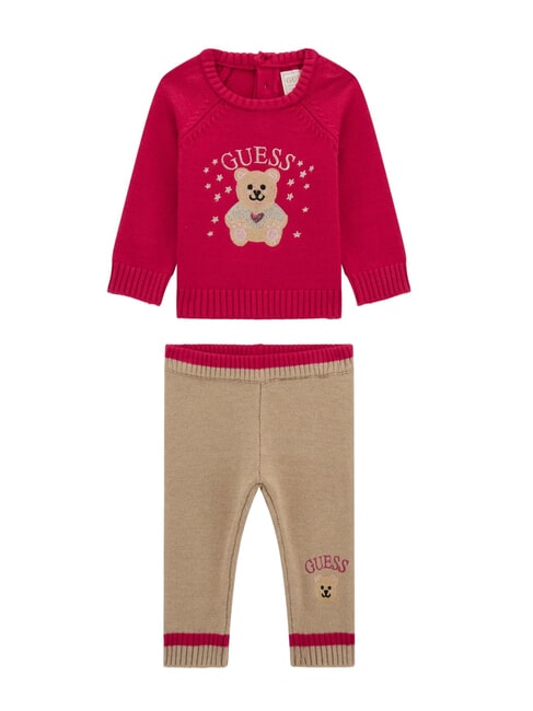 GUESS KIDS Set felpa e pantaloni cherry passion - Tutine e completi per neonati