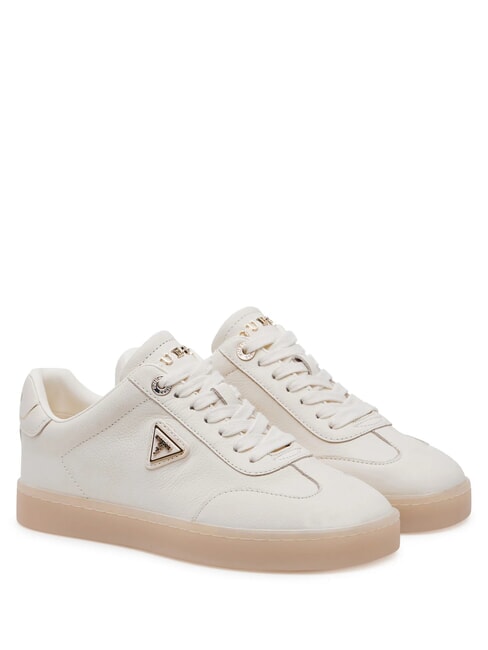 GUESS JAZLIE Sneakers in pelle avorio - Scarpe Donna