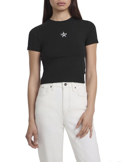 GUESS JEANS SS CN EMB STAR  T-shirt jetbla - T-shirt e Top Donna