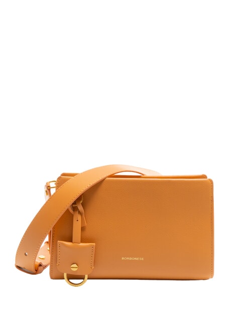 BORBONESE DEJEUNER Mini Bag a tracolla, in pelle tangerine - Borse Donna