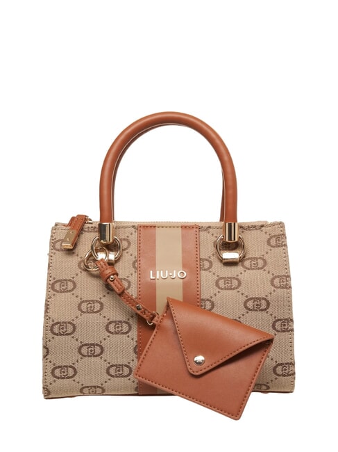LIUJO MANHATTAN Borsa a bauletto in tessuto jacquard natural - Borse Donna