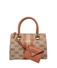 LIUJO MANHATTAN Borsa a bauletto in tessuto jacquard natural - Borse Donna - 1