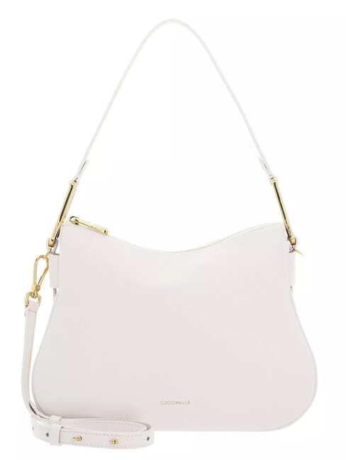 COCCINELLE MAGIE SOFT Borsa a spalla in pelle con tracolla blanco - Borse Donna