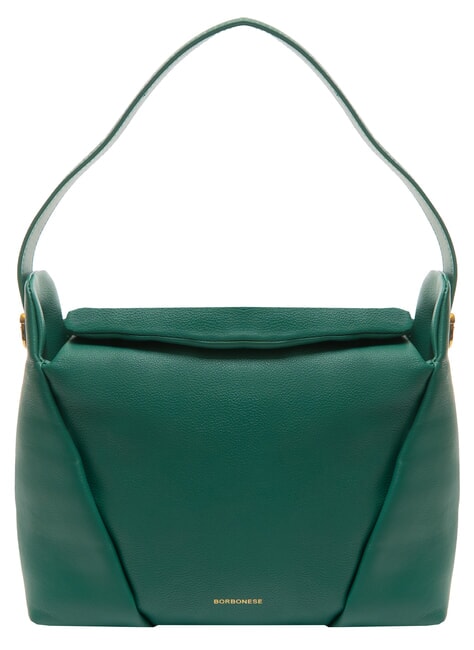 BORBONESE BLOOM  Hobo a spalla, in pelle forest - Borse Donna