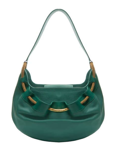 BORBONESE FILO Sacca a spalla, in pelle forest - Borse Donna