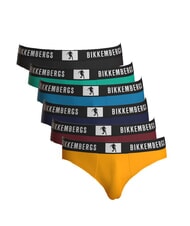 BIKKEMBERGS NEW PUPINO BRIEF 6 slip multicolor - Slip Uomo - 1