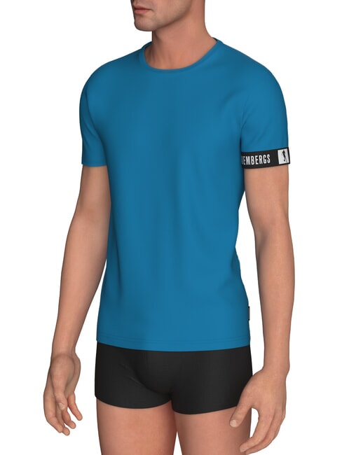 BIKKEMBERGS NEW PUPINO T-shirt intima stretch blue - T-shirt Uomo