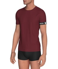 BIKKEMBERGS NEW PUPINO T-shirt intima stretch bordeaux - T-shirt Uomo - 1
