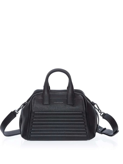 MANDARINA DUCK I-CON Borsa bowling piccola in pelle Nero - Borse Donna