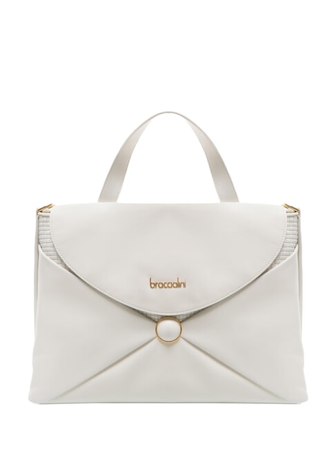 BRACCIALINI NAOMI Borsa a cartelletta in pelle bianco - Borse Donna