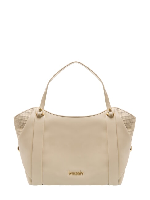BRACCIALINI NAOMI Borsa a spalla in pelle beige - Borse Donna