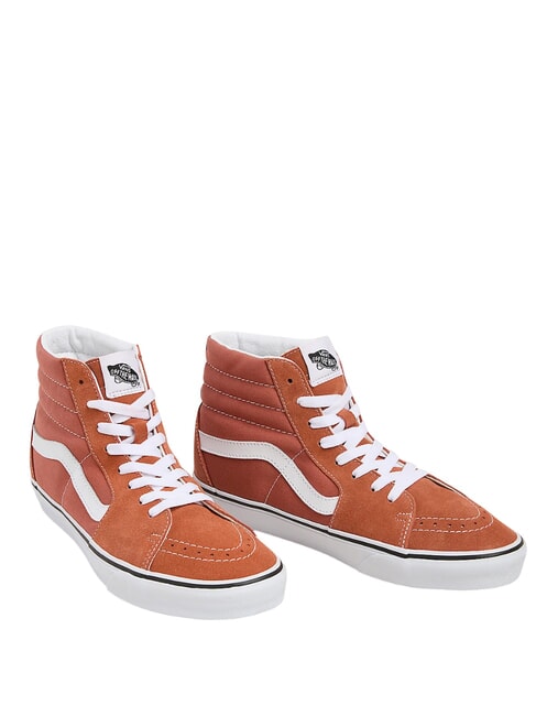 VANS SK8-HI  Sneakers in pelle color theory auburn - Scarpe Unisex