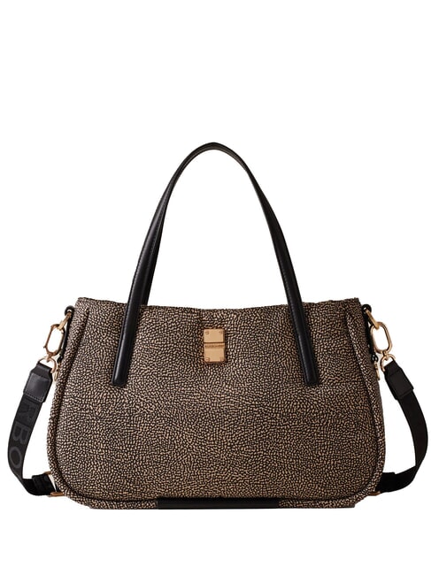 BORBONESE CAHIER  Shopper a spalla, con tracolla OP/NATURALE/NERO - Borse Donna