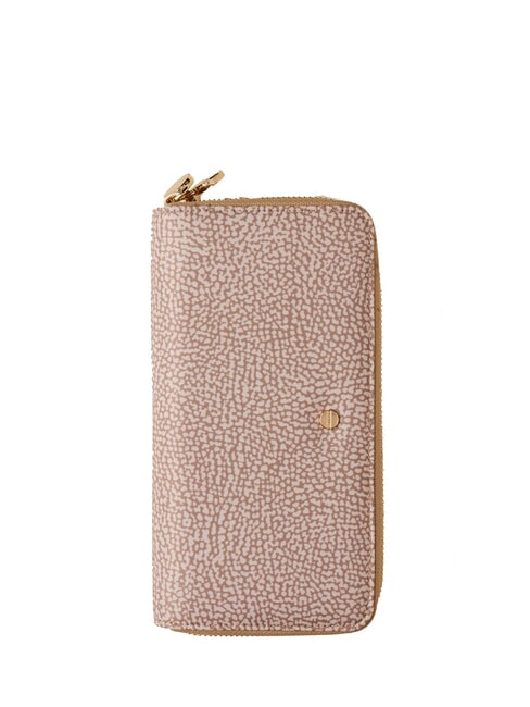 BORBONESE CLASSICA Portafoglio zip around sabbia - Portafogli Donna