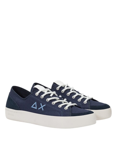 SUN68 STREET CANVAS Sneakers in tela navy blue - Scarpe Uomo