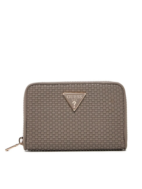 GUESS PHAEDRA Portafoglio piccolo zip around dark taupe - Portafogli Donna