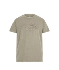 GUESS SS BSC STACK  T-Shirt in cotone sage plant multi - T-shirt Uomo - 1
