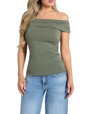 GUESS CHARLOTTE  Maglietta green plant - T-shirt e Top Donna - 1